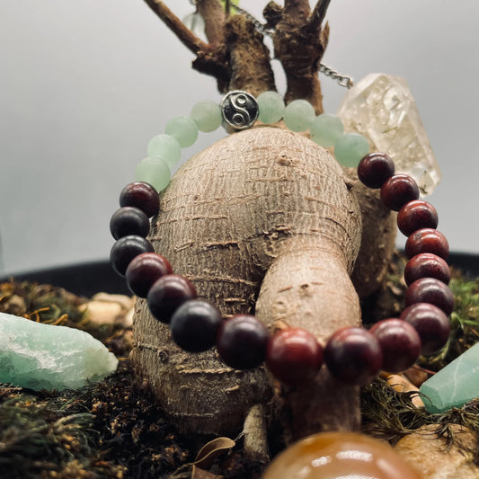 Green Aventurine / Red Sandalwood